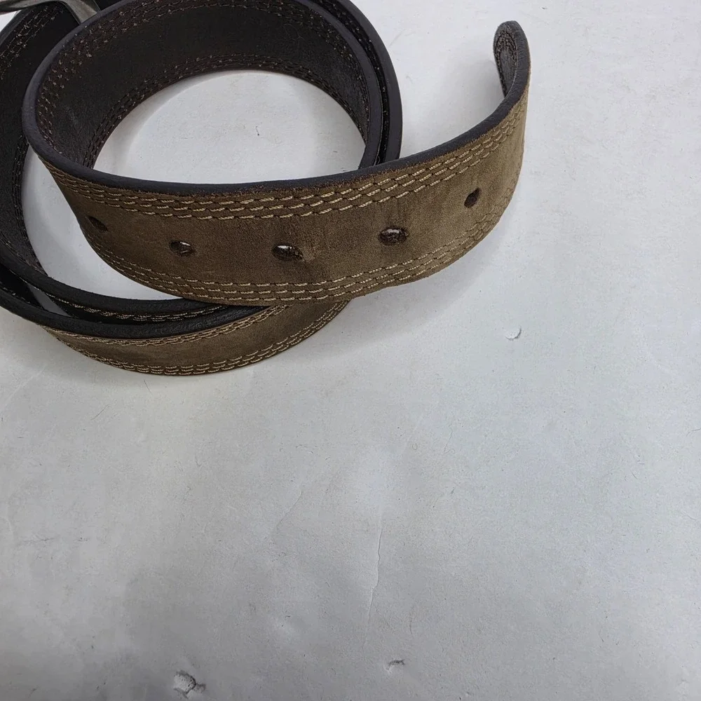 Carhartt Belt Tan Top Grain Leather Size 36 Measures 42
